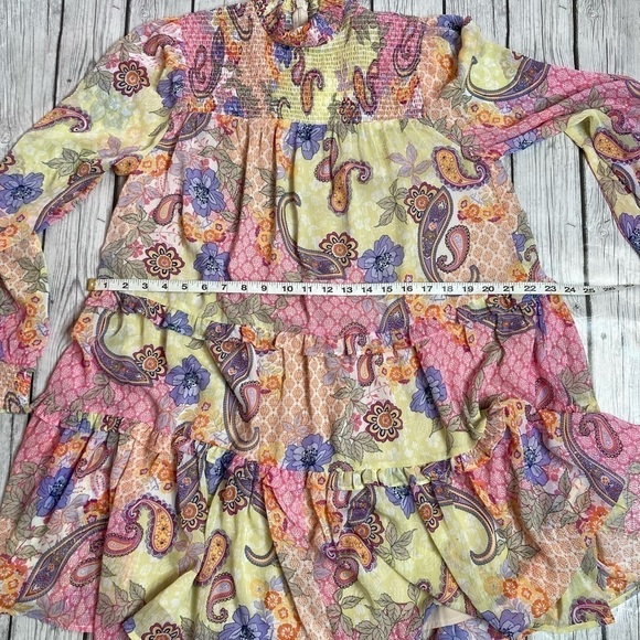 FATE Paisley Smocked Mini Dress - Picture 6 of 15
